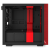 NZXT H210i Mini-ITX PC Gaming Case, USB-C Port,Tempered Glass Side Panel, Integrated RGB Lighting Black/Red Color