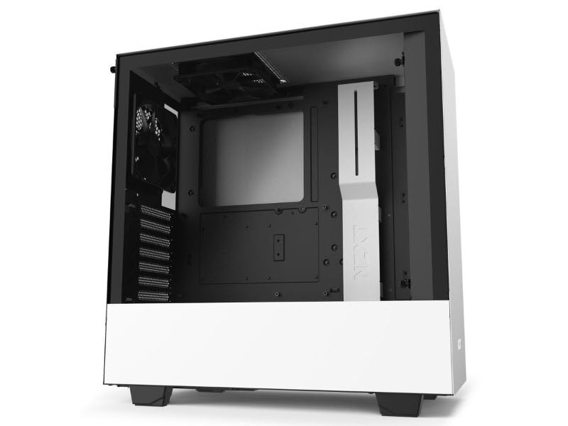 NZXT H510 ATX PC Gaming Case, USB-C Port,Tempered Glass Side Panel, White/Black Color