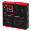 Arctic BioniX F120 120mm Gaming Fan with PWM PST Black & Red Color ACFAN00092A