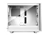 Fractal Design Define 7 White Brushed Aluminum / Steel E-ATX Silent Modular Tempered Glass Window Mid Tower Case FD-C-DEF7A-06