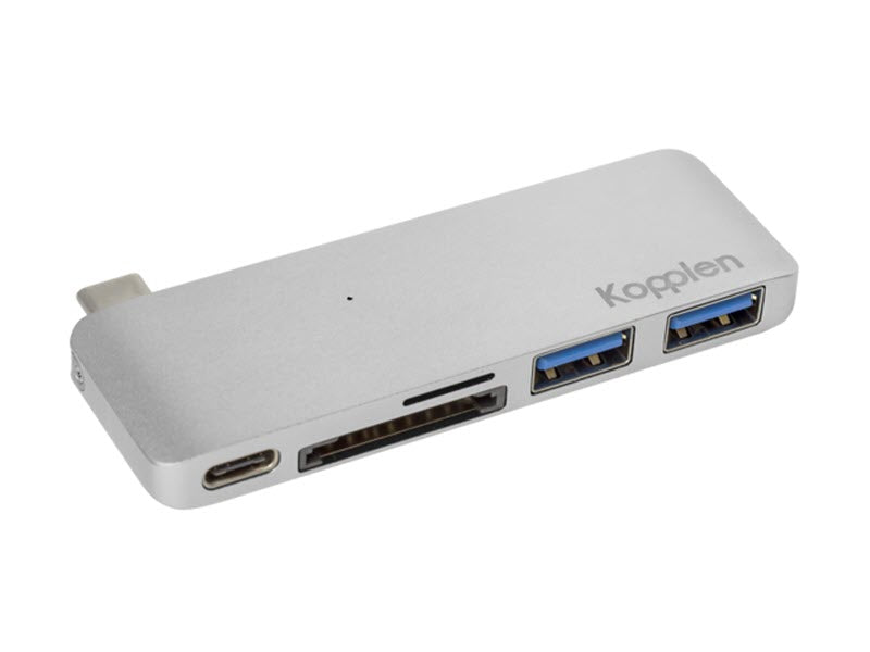 Kopplen 5 IN 1 Type C Hub Card Reader + USB3.0 Ports (SILVER) KHUB-C01SVR
