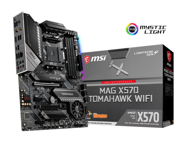 MSI MAG X570 TOMAHAWK WIFI AMD AM4 ATX Gaming Motherboard