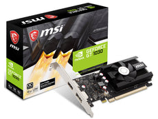 MSI GeForce GT 1030 DirectX 12 GT 1030 2GD4 LP OC 2GB 64-Bit DDR4 PCI Express 3.0 x16 (Uses x4) HDCP Ready Low Profile Video Card