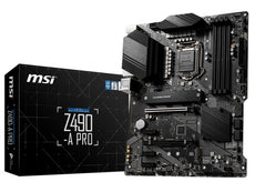 MSI Z490-A PRO LGA 1200 Intel Z490 SATA 6Gb/s ATX Intel Motherboard