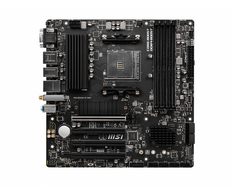 MSI PRO B550MVC WIFI AMD AM4 Micro ATX Motherboard Aeromalls