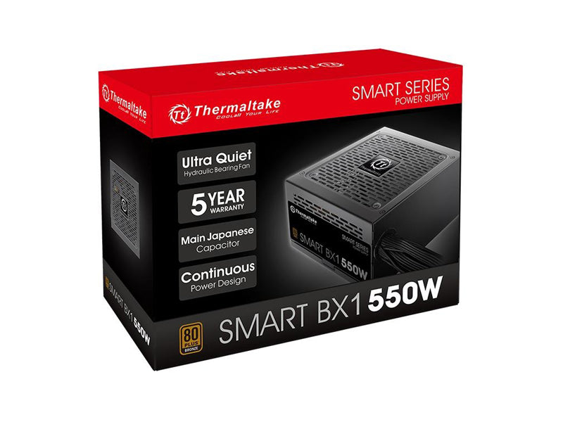 Thermaltake Smart BX1 550W 80+ Bronze Power Supply PS-SPD-0550NNFABU-1