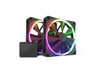 NZXT F140 RGB Twin Pack Black 140MM PC Cooling Fan RF-R14DF-B1