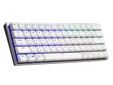 Cooler Master SK622 Silver White Wireless 60% Mechanical Keyboard with Low Profile Blue Switches SK-622-SKTL1-US