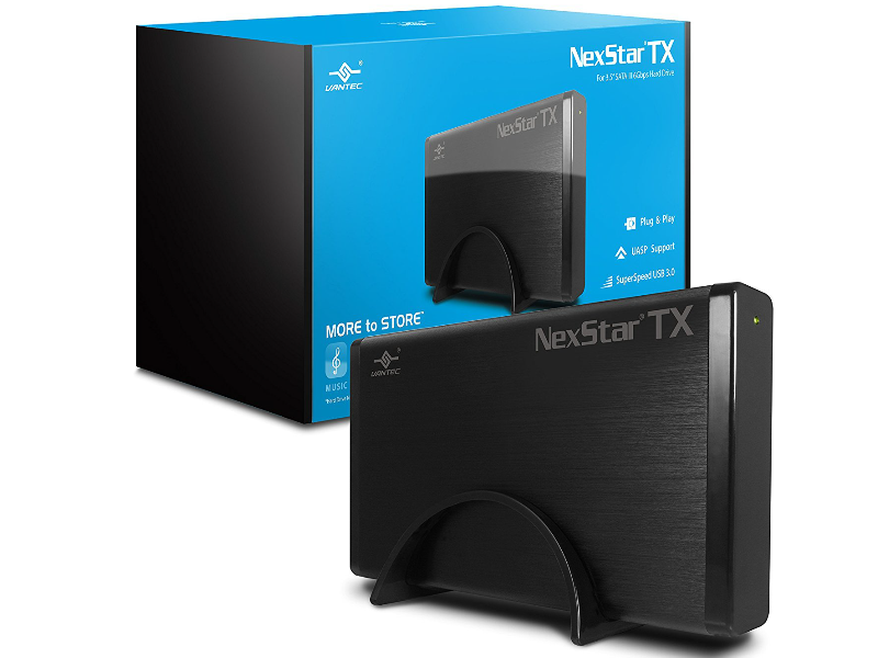 Vantec NexStar TX 3.5" SATA 6Gb/s to USB 3.0 HDD Enclosure (NST-328S3-BK)