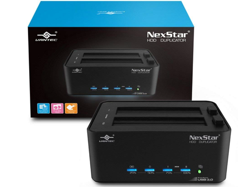 Vantec NexStar Standalone SATA 2.5” & 3.5” Hard Drive Duplicator Dock with USB 3.0 (NST-DP100S3)